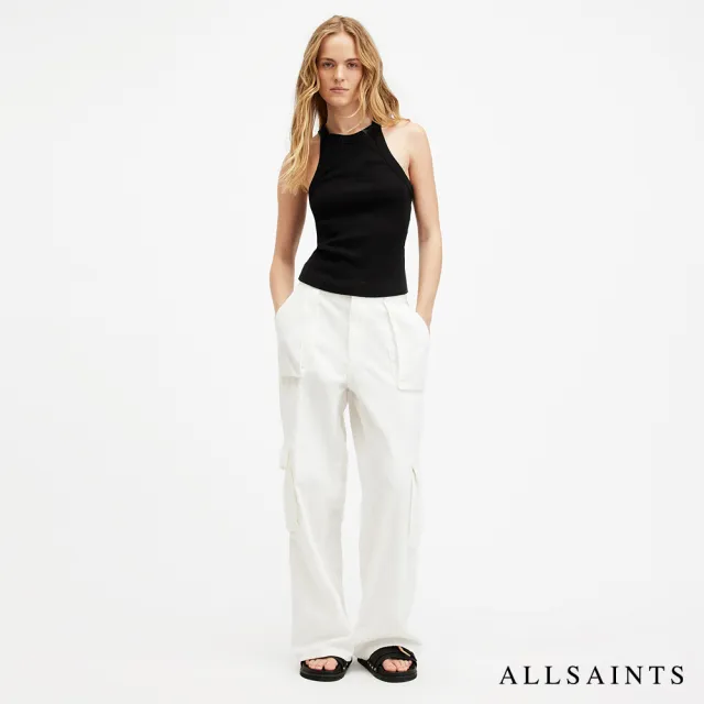 【ALLSAINTS】SOFIA 高領口彈性背心-黑 WM567Z(修身版型)