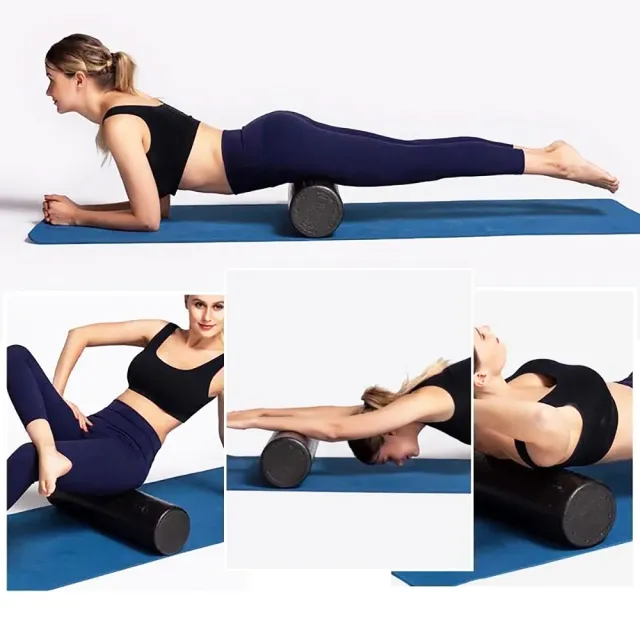 【Fitek健身網】90CM按摩柱 SMR泡綿滾筒／EVA實心瑜珈柱(按摩滾筒 長型瑜珈滾筒 皮拉提斯滾筒)