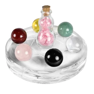 【開運億姊】五行穩賺旺人際旺九紫離火運-粉水晶葫蘆款五行七星陣(加贈五行開運手鍊)