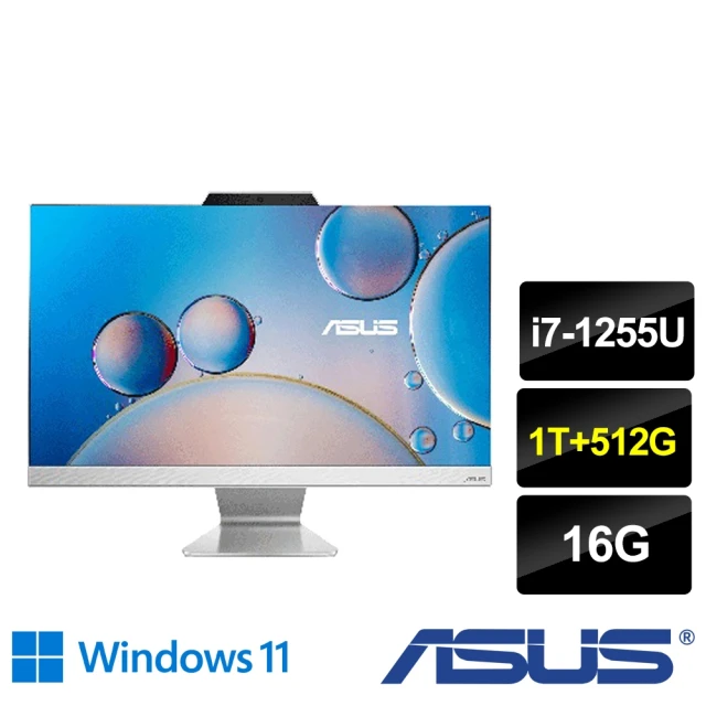 ASUS 華碩 福利品 24型i7十核液晶電腦(i7-1255U/16G/1T+512G/W11/A3402WBAK-1255WA005W)