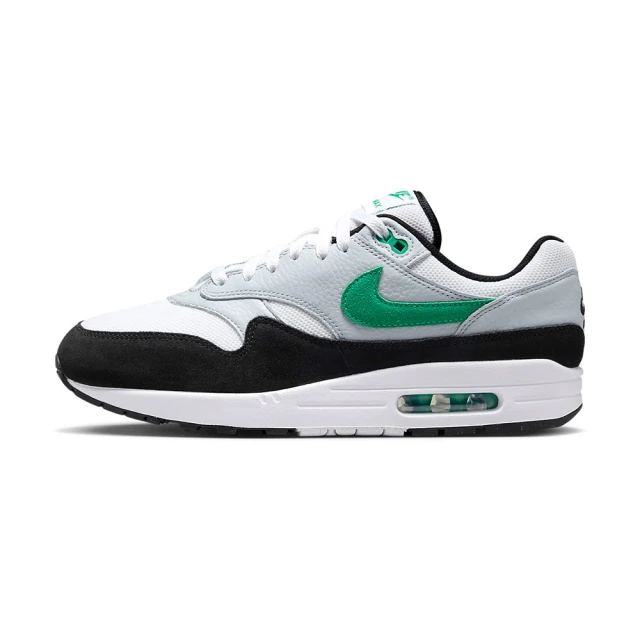 NIKE 耐吉NIKE 耐吉 Air Max 1 男鞋 黑綠色 運動 輕量 緩震 低筒 跑鞋 休閒鞋 FN6952-100