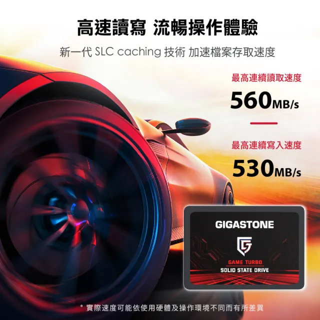 【Gigastone 立達】搭外接盒 ★ Game Turbo 1TB SATA ssd固態硬碟 5年保 讀560M