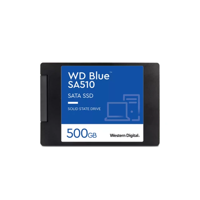 WD 威騰WD 威騰 搭外接盒 ★ WD BLUE 藍標 SA510 500G SATA ssd固態硬碟 5年保(WDS500G3B0A)