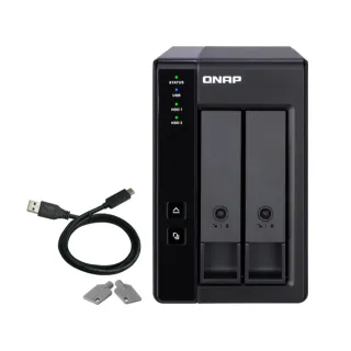 【QNAP 威聯通】搭WD 4TB x2 ★ TR-002 2Bay RAID 磁碟陣列外接盒