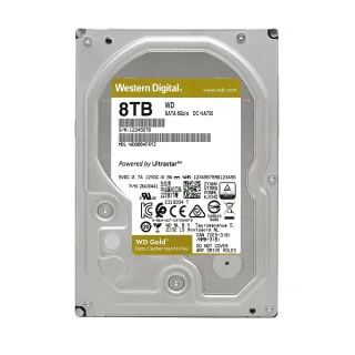 【WD 威騰】金標 8TB 3.5吋 7200轉 256MB 企業級 內接硬碟(WD8005FRYZ)