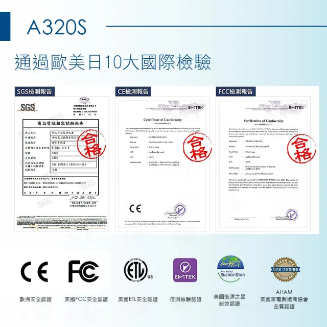 【AirTamer】美國個人隨身負離子空氣清淨機-A320S白(★歐美領導品牌銷售全球54國)