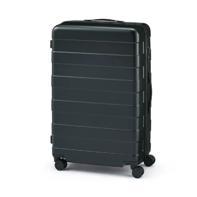 MUJI 無印良品】四輪硬殼止滑拉桿箱75L(黑色) 