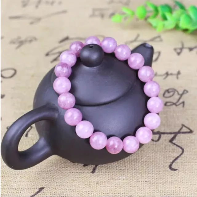 【八方開運】藕粉玉髓手串手鍊水晶飾品10mm(單圈男女情侶民族風時尚禮物)