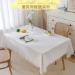 【The Rare】北歐ins風編織棉紗流蘇桌布130*230cm 防水防滑餐墊 居家桌巾 餐桌墊  茶几桌布