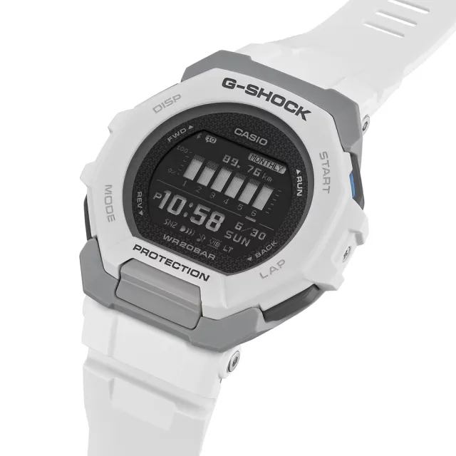【CASIO 卡西歐】G-SHOCK 藍牙連線 多功能運動腕錶 母親節 禮物 推薦(GBD-300-7)