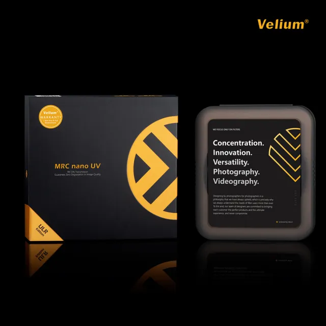 【Velium】MRC nano 8K 多層奈米鍍膜 高透度高精度 46mm UV 保護鏡(總代理公司貨)