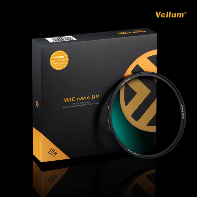 【Velium】MRC nano 8K 多層奈米鍍膜 高透度高精度 62mm UV 保護鏡(總代理公司貨)