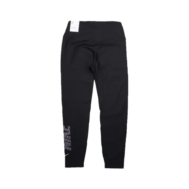 【NIKE 耐吉】運動束褲 Dri-FIT Leggings 黑 水鑽設計 彈性 瑜珈 健身 緊身褲(DD5408-010)