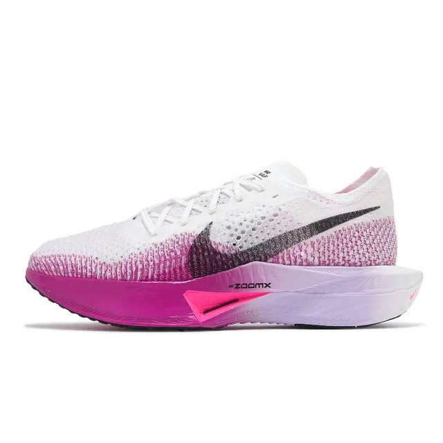 【NIKE 耐吉】競速跑鞋 ZoomX Vaporfly Next% 3 男鞋 白 紫 輕量 碳板 推進(DV4129-104)