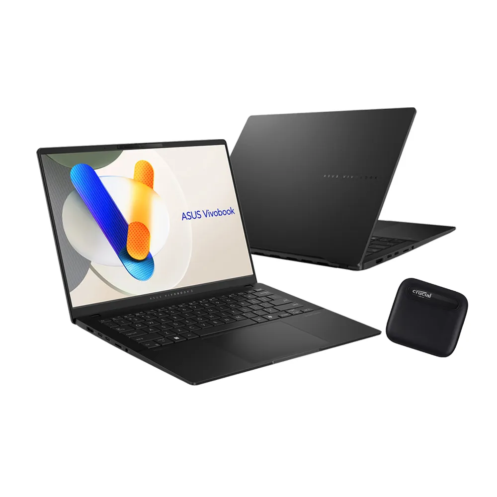 【ASUS】1TB外接SSD組★14吋Ultra 5輕薄AI筆電(VivoBook S S5406MA/Ultra 5-125H/16G/512G/W11/OLED/EVO)