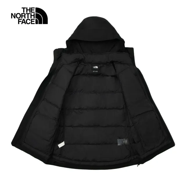 The North Face 官方旗艦】北面女款黑色Gore-Tex防水透氣羽絨