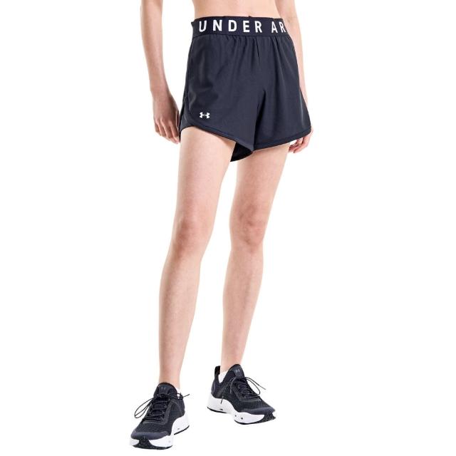 【UNDER ARMOUR】UA 女 Play Up 5吋運動短褲_1355791-001(黑色)