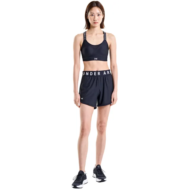 【UNDER ARMOUR】UA99精選 女 Play Up 5吋運動短褲_1355791-001(黑色)