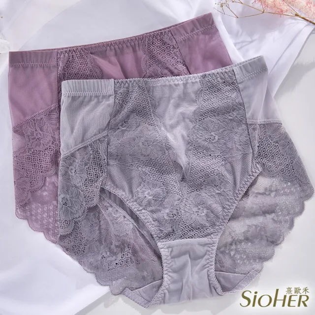 【SiOHER 熹歐禾】單件組 現貨 誘人女伶透膚高腰內褲(保暖內褲/蕾絲內褲/無痕內褲/女內著/女內褲)