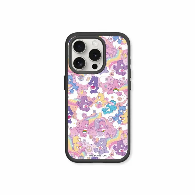 【RHINOSHIELD 犀牛盾】iPhone 14系列 SolidSuit MagSafe兼容 磁吸手機殼/粉紫樂園(Care Bears)