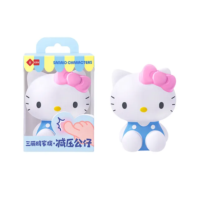 【SANRIO 三麗鷗】3D立體紓壓減壓桌面擺設可愛造型公仔-大款(凱蒂貓/美樂蒂/庫洛米/大耳狗)