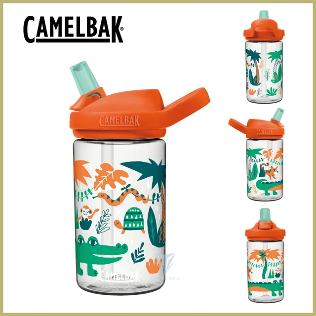 【CAMELBAK】400ml eddy+ 兒童吸管運動水瓶(公司貨/多喝水/兒童水壺/防塵蓋)