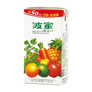 【波蜜】波蜜果菜汁300mlx24入/箱(TQF微笑標章)