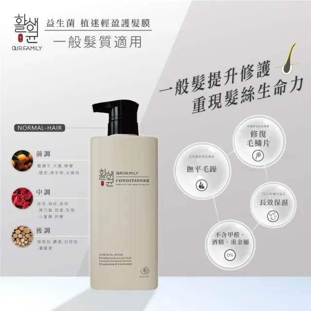 【一家人】植系列洗護組500ml 買一送一(洗髮精+護髮膜)乾性/油性/中性/受損髮適用