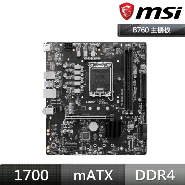 MSI 微星 PRO B760M-B D4 主機板