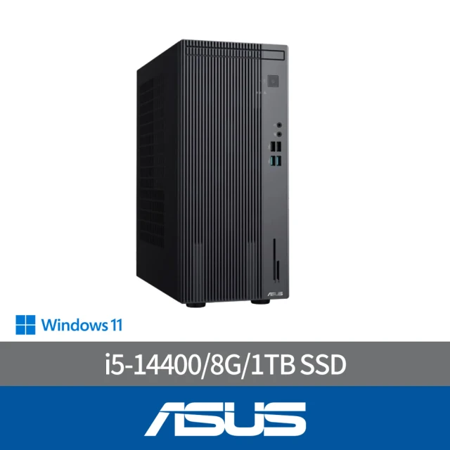 ASUS 華碩 i5十核電腦(i5-14400/8G/1TB SSD/W11/H-S500MER-514400022W)