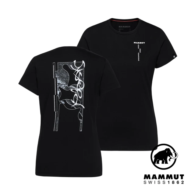 Mammut 長毛象 Flash T-Shirt Women 限量款-奧運有機棉短袖T恤 女款 黑色 #1017-06750