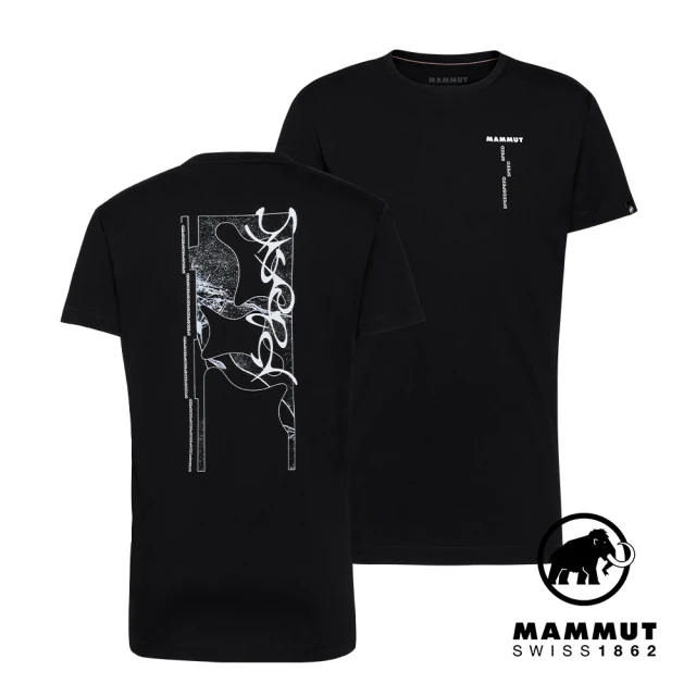 Mammut 長毛象 Flash T-Shirt Men 限量款-奧運有機棉短袖T恤 男款 黑色 #1017-06740