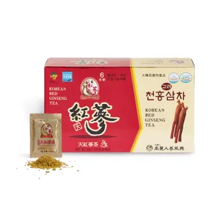 【振興高麗人蔘】高麗天紅蔘茶 100入禮盒(哈囉高麗蔘茶-咖啡因掰掰-)(中秋送禮)