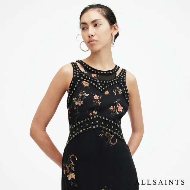 【ALLSAINTS】TANANA 人造絲個性碎花印花洋裝 WD593Z(常規版型)