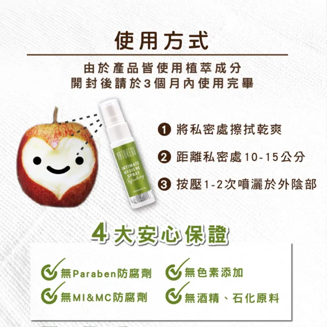 【Naturero 植淨林】私密植淨清新噴霧 20ml(清爽型/入圍2018FG美妝評鑑大賞專業評鑑獎)