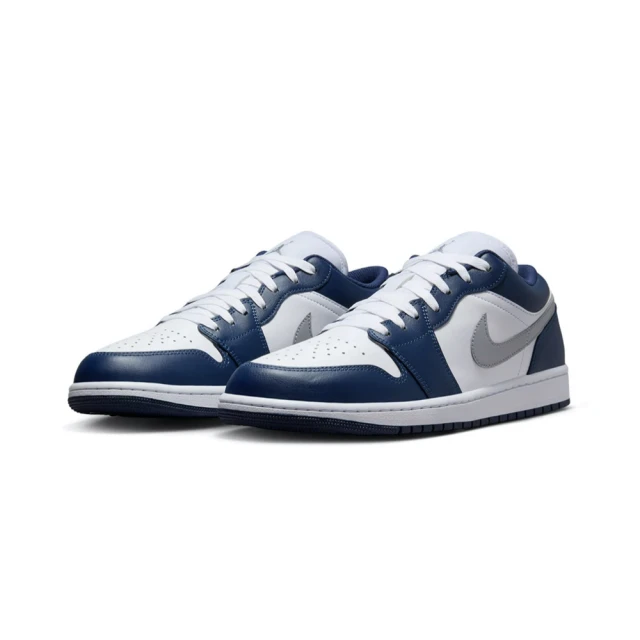 NIKE 耐吉 Air Jordan 1 Low Midnight Navy 午夜藍 553558-141(AJ1 復古 休閒鞋 男鞋)