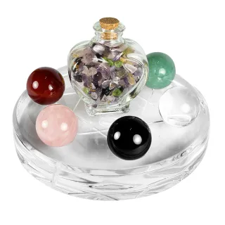 【開運億姊】五行穩賺旺人際旺九紫離火運-心型款五行七星陣(加贈五行開運手鍊)