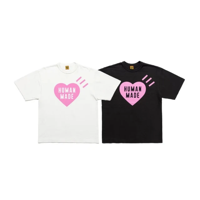 Human Made Heart T-Shirt 白粉 原宿限定 HM26TE018(T-shirt T恤 短袖)