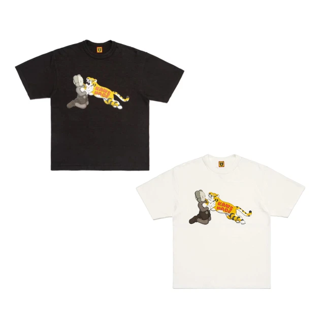 Kaws x Human Made 人偶老虎款 白/黑 XX27TE015(T-shirt T恤 短袖)