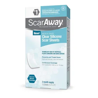 【ScarAway 培瑞克】皮膚護理矽膠貼片-2片散裝(美容貼片-透明新款)