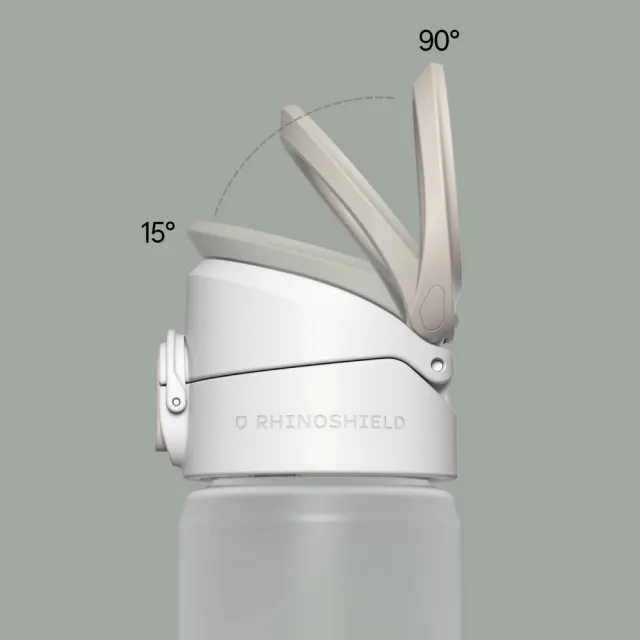 【RHINOSHIELD 犀牛盾】AquaStand磁吸水壺-Tritan輕量瓶800ml 附吸管 MagSafe兼容手機支架運動水壺(三色)