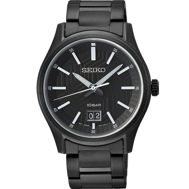 SEIKO 精工 CS系列 輪胎紋大日期手錶-39.5mm 送行動電源 開學(SUR515P1/6N76-00K0SD)