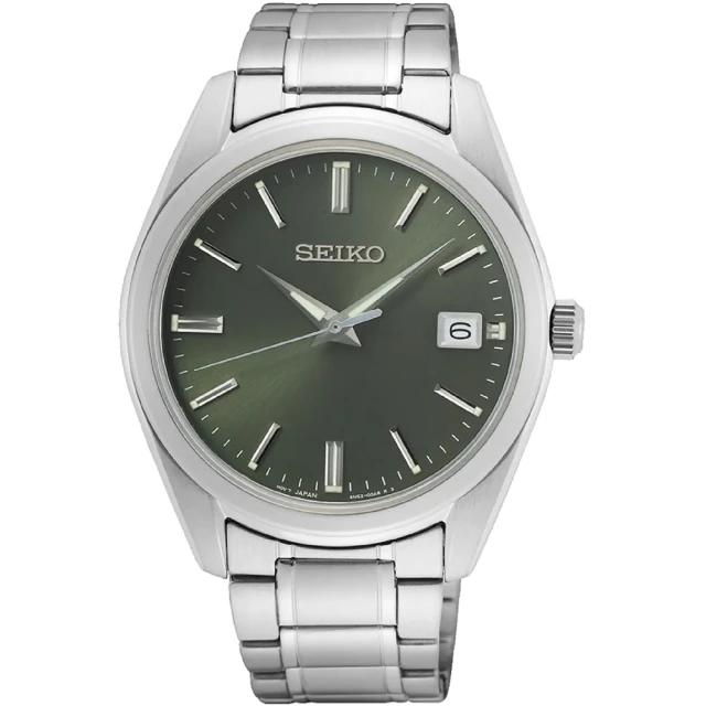 SEIKO 精工 CS 城市簡約手錶-40.2mm 送行動電源 開學(SUR527P1/6N52-00A0G)