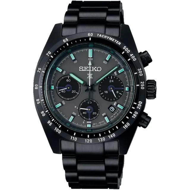 【SEIKO 精工】Prospex SPEEDTIMER 黑潮夜視 太陽能三眼計時錶 送禮 禮物 推薦(SSC917P1/V192-0AF0SD)