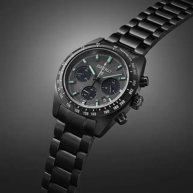 【SEIKO 精工】Prospex SPEEDTIMER 黑潮夜視 太陽能三眼計時錶 送禮 禮物 推薦(SSC917P1/V192-0AF0SD)