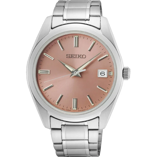 SEIKO 精工 CS 城市簡約手錶-40.2mm 送行動電源 開學(SUR523P1/6N52-00A0P)