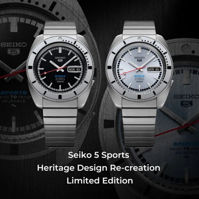 【SEIKO 精工】5 Sports 限量套組 復刻機械錶 38.5MM－SK014(SRPL03K1/SRPL05K1)