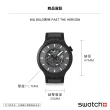 【SWATCH】BIG BOLD 系列手錶 PAST THE HORIZON 黑 夜光塗層 男錶 女錶 手錶 瑞士錶 錶(47mm)