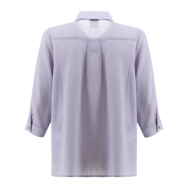 【ILEY 伊蕾】高端氣質襯衫上衣(淺紫色；M-XL；1241021508)