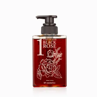 【Of cosmetics】奧芙蔻 玫瑰滋養潤澤洗髮液態皂 1-ROB標準瓶265ml(適合嚴重受損 / 粗硬髮、自然捲使用)